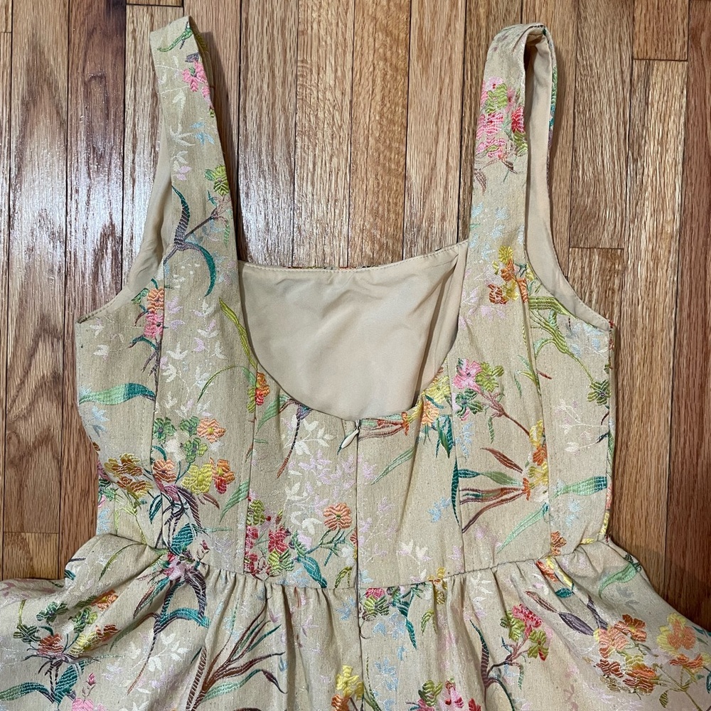 CIDER Floral Tapestry Mini Dress - Picture 13 of 14